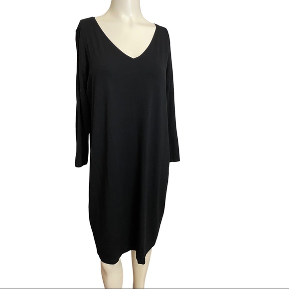 Eileen Fisher | Viscose Jersey Dress - Picture 2 of 5